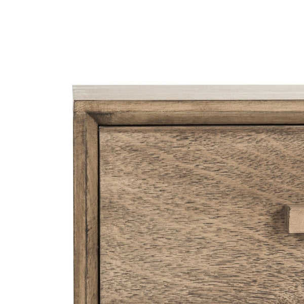 Safavieh Pomona 3-Drawer Accent Table - Mid-Century Charm With Distressed Finish For Stylish Storage Solutions Light Brown CHS5700B