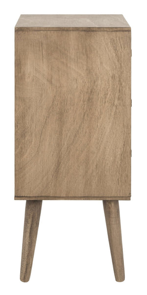 Safavieh Pomona 3-Drawer Accent Table - Mid-Century Charm With Distressed Finish For Stylish Storage Solutions Light Brown CHS5700B