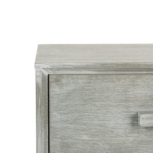 Safavieh Pomona 3-Drawer Accent Table - Mid-Century Charm With Distressed Finish For Stylish Storage Solutions Slate Grey CHS5700C