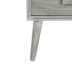 Safavieh Pomona 3-Drawer Accent Table - Mid-Century Charm With Distressed Finish For Stylish Storage Solutions Slate Grey CHS5700C
