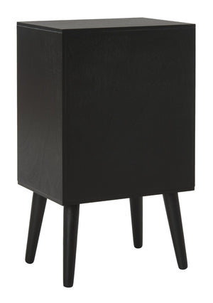 Safavieh Pomona 3-Drawer Accent Table - Mid-Century Charm With Distressed Finish For Stylish Storage Solutions Black CHS5700D