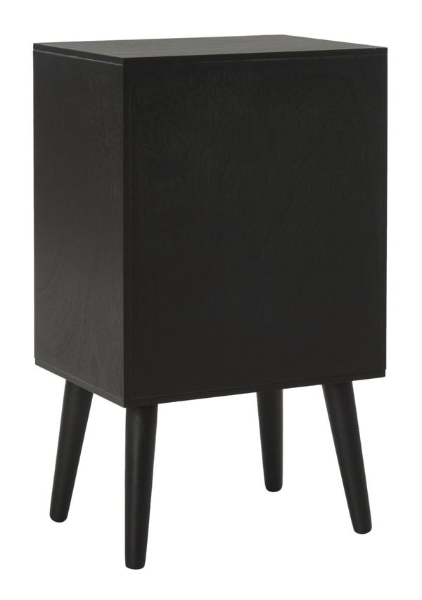 Safavieh Pomona 3-Drawer Accent Table - Mid-Century Charm With Distressed Finish For Stylish Storage Solutions Black CHS5700D