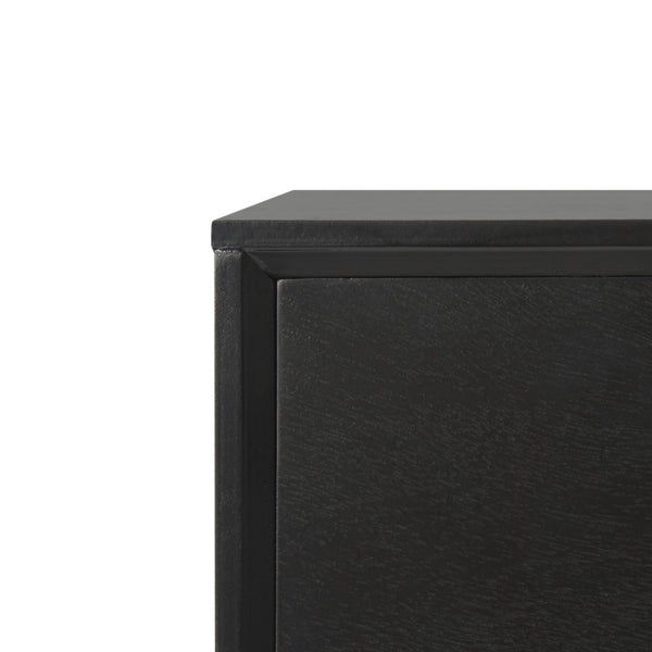 Safavieh Pomona 3-Drawer Accent Table - Mid-Century Charm With Distressed Finish For Stylish Storage Solutions Black CHS5700D
