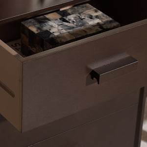 Safavieh Pomona Timeless 3 Drawer Accent Table In Dark Chocolate - Stylish Storage For Any Room Decor Dark Chocolate Solid Wood,Mdf Chs5700e