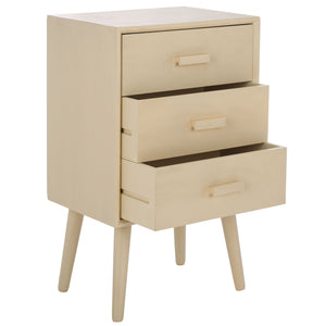 Safavieh Pomona Timeless 3 Drawer Accent Table In Dark Chocolate - Stylish Storage For Any Room Decor Sand Solid Wood,Mdf Chs5700f