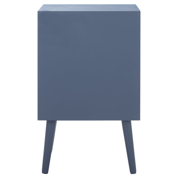 Safavieh Pomona Timeless 3 Drawer Accent Table In Dark Chocolate - Stylish Storage For Any Room Decor Blue Solid Wood,Mdf Chs5700g