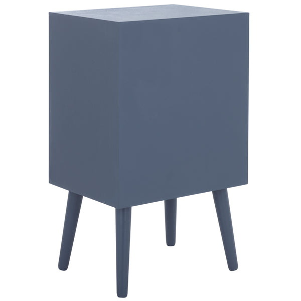 Safavieh Pomona Timeless 3 Drawer Accent Table In Dark Chocolate - Stylish Storage For Any Room Decor Blue Solid Wood,Mdf Chs5700g