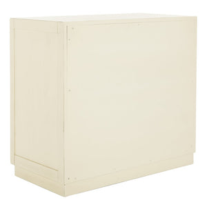 Safavieh Catalina 3-Drawer Chest: Luxe Deco Design With Stylish Guilloche Pattern For Modern Storage Solutions Antique Beige/Mirror CHS6400B