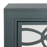 Safavieh Catalina 3 Drawer Chest Steel Teal/Mirror CHS6400D