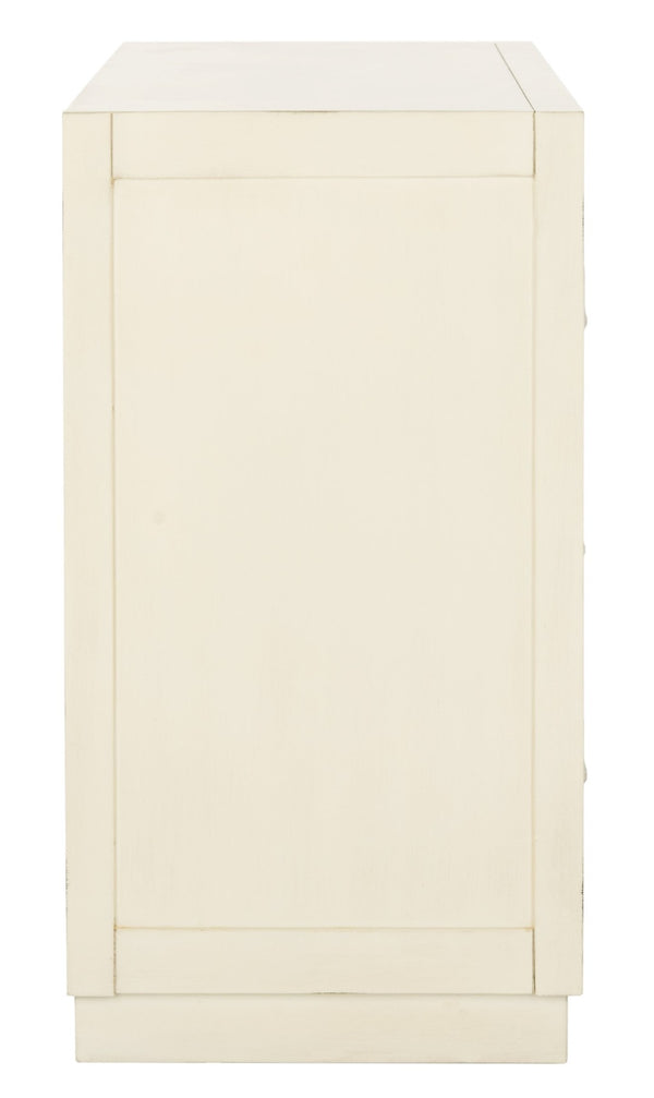 Safavieh Juniper 2-Door Chest – Glamorous Hollywood Regency Design With Geometric Pattern And Mirrored Accents Antique Beige/Mirror CHS6405B