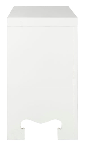 Safavieh Dion Three-Drawer Chest - Elegant Asian-Inspired Design With Modern Finish For Stylish Storage Solutions White/Gold CHS6411A