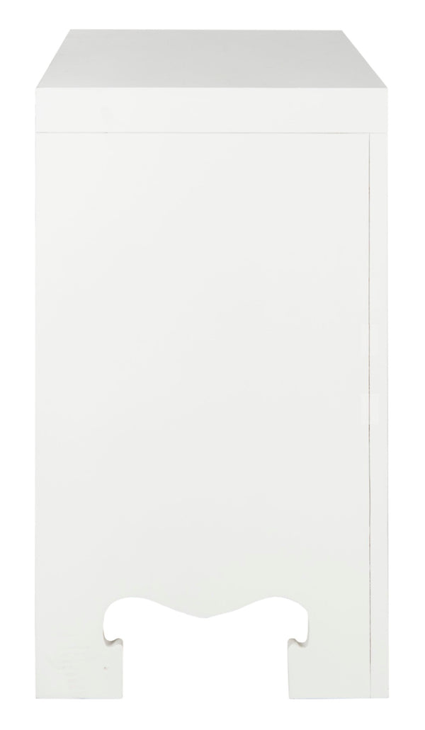 Safavieh Dion Three-Drawer Chest - Elegant Asian-Inspired Design With Modern Finish For Stylish Storage Solutions White/Gold CHS6411A