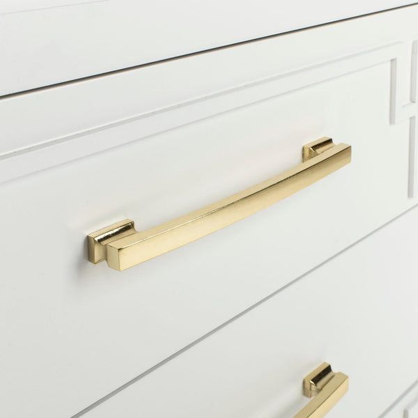 Safavieh Raina 3 Drawer Chest - Chic Chinoiserie-Inspired Storage Solution For Modern And Classic Decor White/Gold CHS6412A