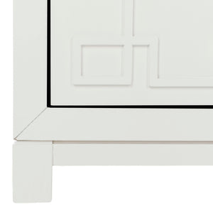 Safavieh Raina 3 Drawer Chest - Chic Chinoiserie-Inspired Storage Solution For Modern And Classic Decor White/Gold CHS6412A