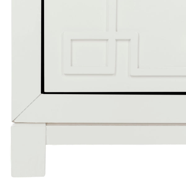 Safavieh Raina 3 Drawer Chest - Chic Chinoiserie-Inspired Storage Solution For Modern And Classic Decor White/Gold CHS6412A