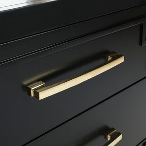 Safavieh Raina 3 Drawer Chest - Chic Chinoiserie-Inspired Storage Solution For Modern And Classic Decor Black/Gold CHS6412C