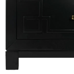 Safavieh Raina 3 Drawer Chest - Chic Chinoiserie-Inspired Storage Solution For Modern And Classic Decor Black/Gold CHS6412C