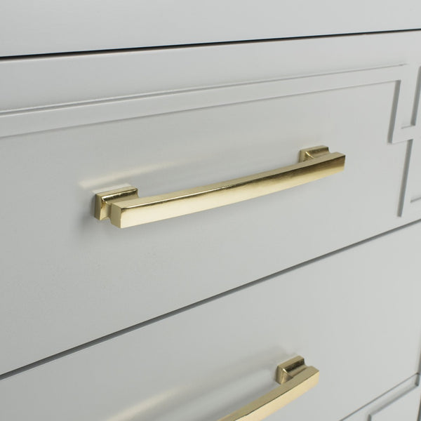 Safavieh Raina 3 Drawer Chest - Chic Chinoiserie-Inspired Storage Solution For Modern And Classic Decor Grey/Gold CHS6412D