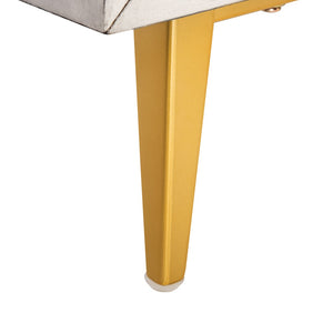 Safavieh Katia Stylish 3 Drawer Chest - Mid-Century Modern Design With Elegant Accents For Timeless Charm White Wash/Gold CHS6413C
