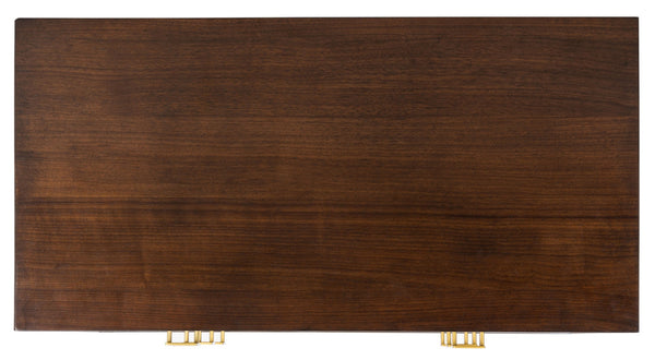 Safavieh Katia Three-Drawer Chest In Walnut With Brass Accents - Chic Storage Solution For Modern Spaces CHS6413D