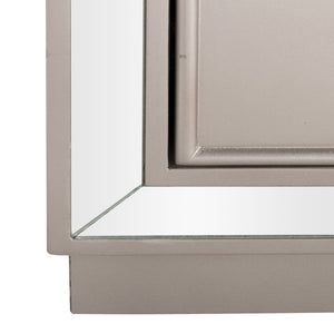 Safavieh Basie 3-Drawer Chest: Chic Mirrored Storage Solution For Modern Living Rooms, Bedrooms, Or Hallways Champagne CHS6414A