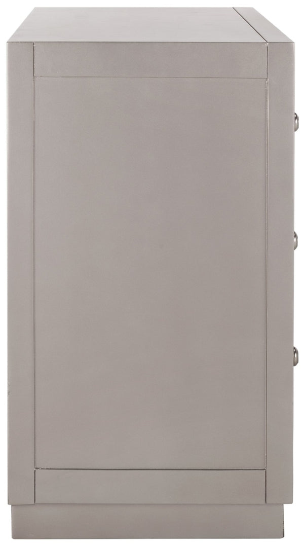 Safavieh Basie 3-Drawer Chest: Chic Mirrored Storage Solution For Modern Living Rooms, Bedrooms, Or Hallways Champagne CHS6414A