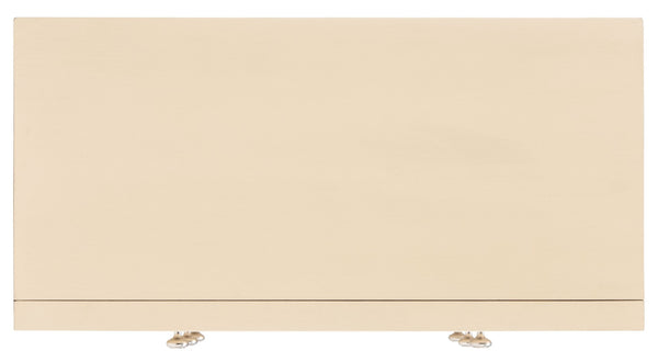 Safavieh Basie 3-Drawer Chest: Chic Mirrored Storage Solution For Modern Living Rooms, Bedrooms, Or Hallways Antique Beige CHS6414B