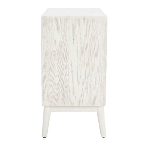 Safavieh Scully 2 Drawer 1 Shelf Chest with Usb White Wash / Gold CHS6417A