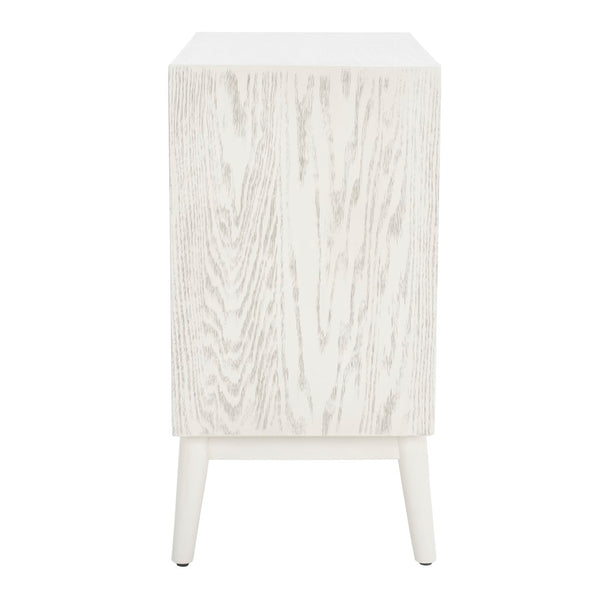 Safavieh Scully 2 Drawer 1 Shelf Chest with Usb White Wash / Gold CHS6417A