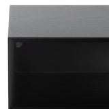 Safavieh Scully 2 Drawer 1 Shelf Chest with Usb Black / Gold CHS6417B