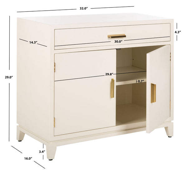 Safavieh Nigel Elegant 2-Door Chest With Drawer – Versatile Storage Solution For Bedrooms And Living Spaces CHS6600A