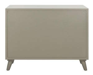 Safavieh Blaize Stylish Retro 3-Drawer Chest - Versatile Storage Solution For Bedroom, Entryway, Or Living Room Dark Grey/Black CHS6601A