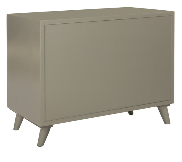 Safavieh Blaize Stylish Retro 3-Drawer Chest - Versatile Storage Solution For Bedroom, Entryway, Or Living Room Dark Grey/Black CHS6601A