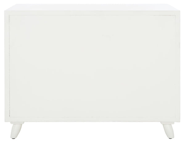 Safavieh Blaize Stylish Retro 3-Drawer Chest - Versatile Storage Solution For Bedroom, Entryway, Or Living Room White CHS6601C