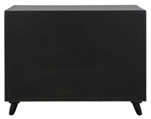 Safavieh Blaize Stylish Retro 3-Drawer Chest - Versatile Storage Solution For Bedroom, Entryway, Or Living Room Black CHS6601D