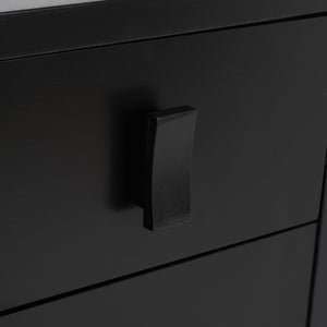 Safavieh Blaize Stylish Retro 3-Drawer Chest - Versatile Storage Solution For Bedroom, Entryway, Or Living Room Black CHS6601D