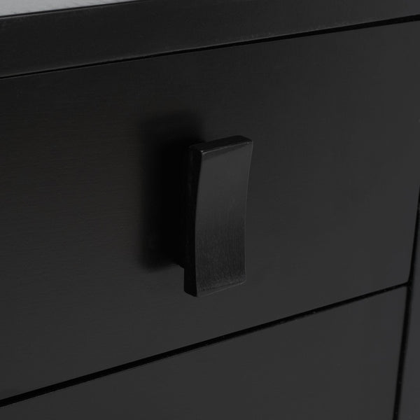 Safavieh Blaize Stylish Retro 3-Drawer Chest - Versatile Storage Solution For Bedroom, Entryway, Or Living Room Black CHS6601D