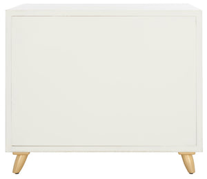 Safavieh Raquel 3-Drawer Chest - Mid-Century Modern Rustic Storage Solution For Stylish Small Spaces White CHS6602C