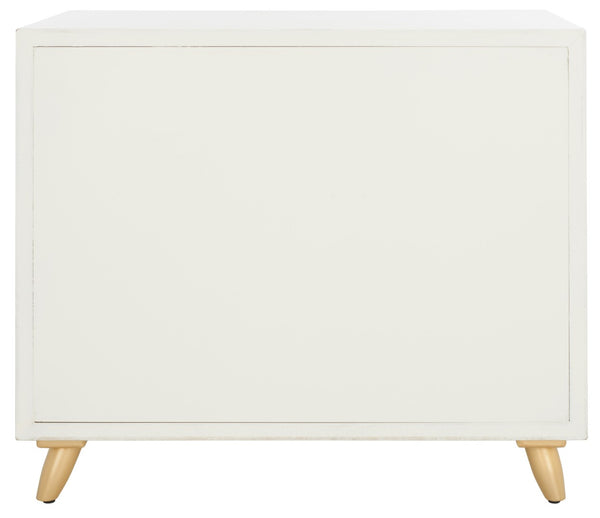 Safavieh Raquel 3-Drawer Chest - Mid-Century Modern Rustic Storage Solution For Stylish Small Spaces White CHS6602C