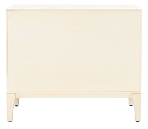 Safavieh Sula 2-Door Chest With Shelf - Moroccan-Inspired Style In Antique White For Modern Spaces CHS6603A