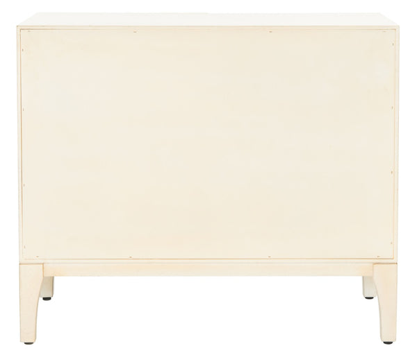 Safavieh Sula 2-Door Chest With Shelf - Moroccan-Inspired Style In Antique White For Modern Spaces CHS6603A