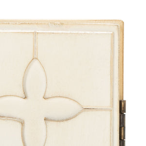 Safavieh Sula 2-Door Chest With Shelf - Moroccan-Inspired Style In Antique White For Modern Spaces CHS6603A