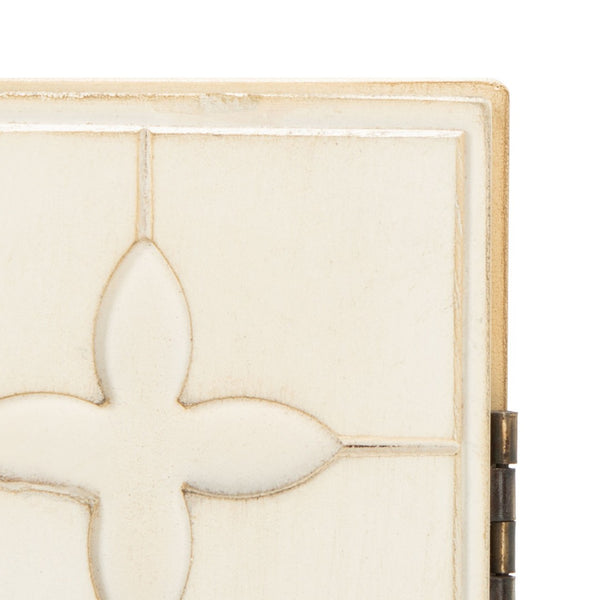 Safavieh Sula 2-Door Chest With Shelf - Moroccan-Inspired Style In Antique White For Modern Spaces CHS6603A