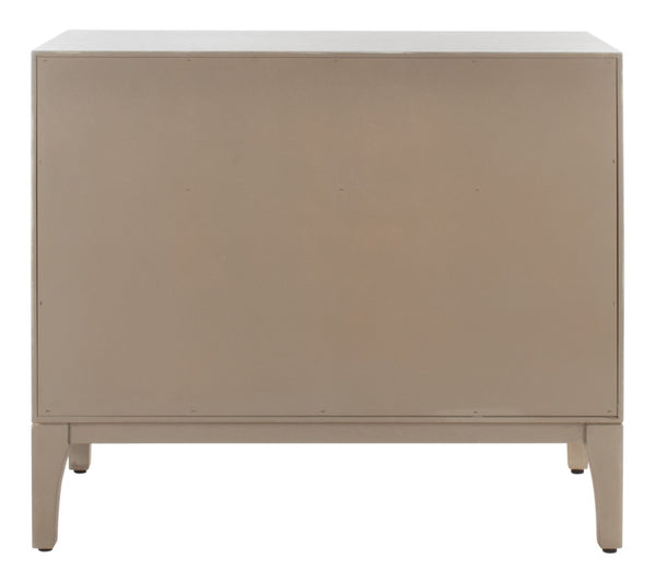 Safavieh Alexie Antique Grey 2-Door Chest With Carved Floral Design - Elegant Storage For Any Space CHS6604A
