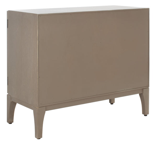Safavieh Alexie Antique Grey 2-Door Chest With Carved Floral Design - Elegant Storage For Any Space CHS6604A