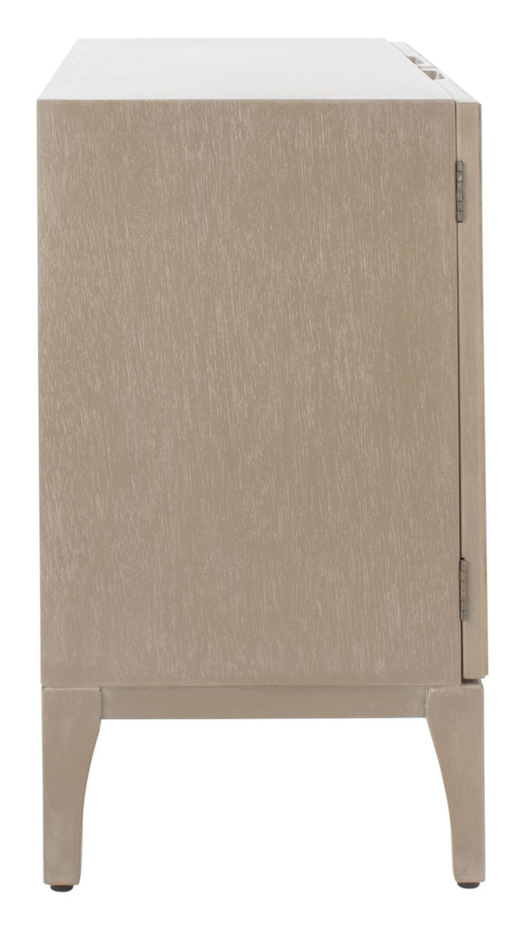 Safavieh Alexie Antique Grey 2-Door Chest With Carved Floral Design - Elegant Storage For Any Space CHS6604A