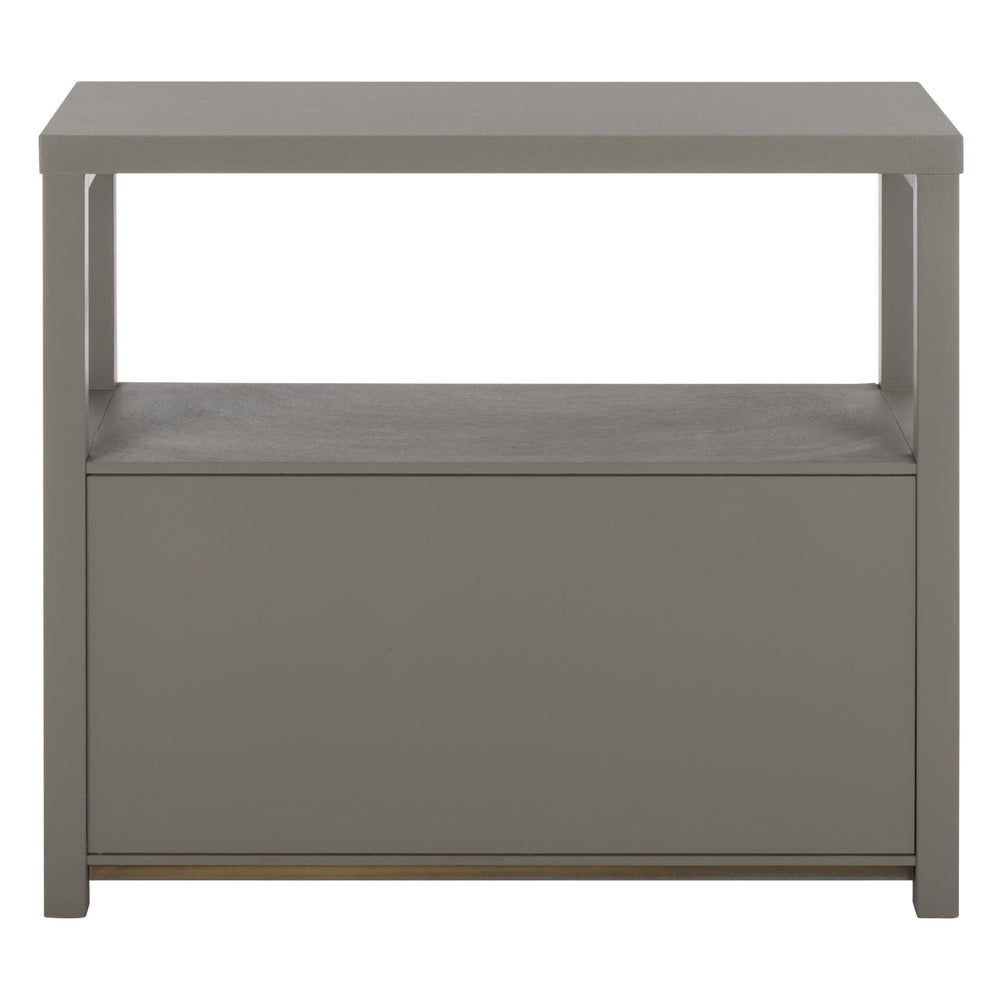 Ernest Solid Wood 2-Drawer Chest With Open Shelf — Rustic Coastal Accent For Entryway & Bedroom