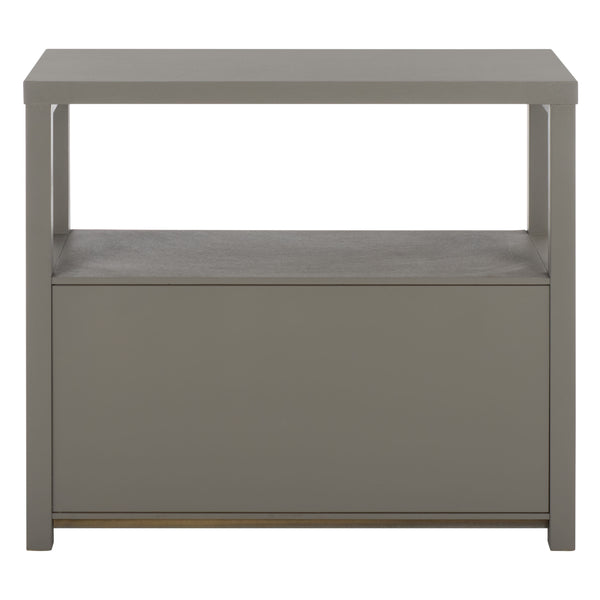 Ernest Solid Wood 2-Drawer Chest With Open Shelf — Rustic Coastal Accent For Entryway & Bedroom