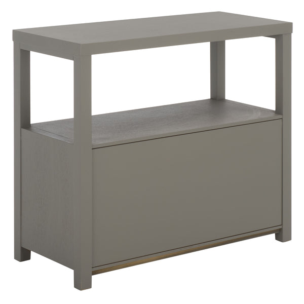 Ernest Solid Wood 2-Drawer Chest With Open Shelf — Rustic Coastal Accent For Entryway & Bedroom