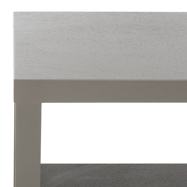 Ernest Solid Wood 2-Drawer Chest With Open Shelf — Rustic Coastal Accent For Entryway & Bedroom